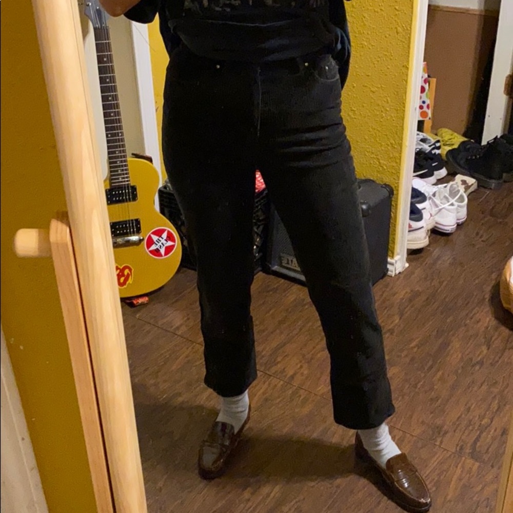 Black Ralph Lauren high waisted corduroy jeans🖤